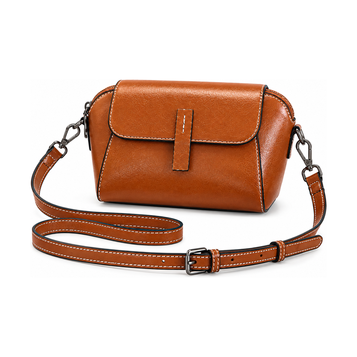 AMELIA LEATHER SHELL SHOULDER BAG