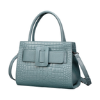 SAVANNAH GENUINE COWHIDE LEATHER TOTE BAG