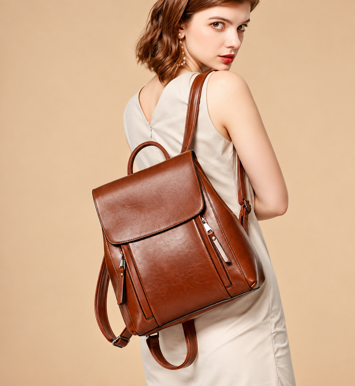 ARIA PREMIUM LEATHER BACKPACK