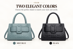 SAVANNAH GENUINE COWHIDE LEATHER TOTE BAG