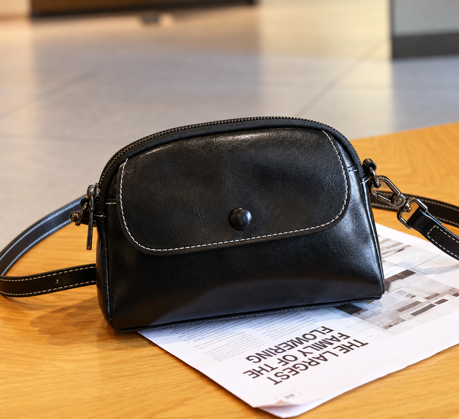 LIVIA MINI LEATHER CROSSBODY BAG