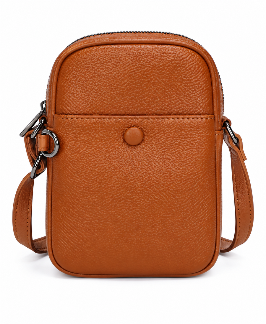 LUNA LEATHER VERTICAL CROSSBODY BAG