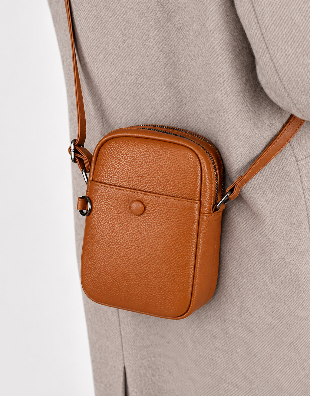 LUNA LEATHER VERTICAL CROSSBODY BAG