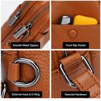 LUNA LEATHER VERTICAL CROSSBODY BAG
