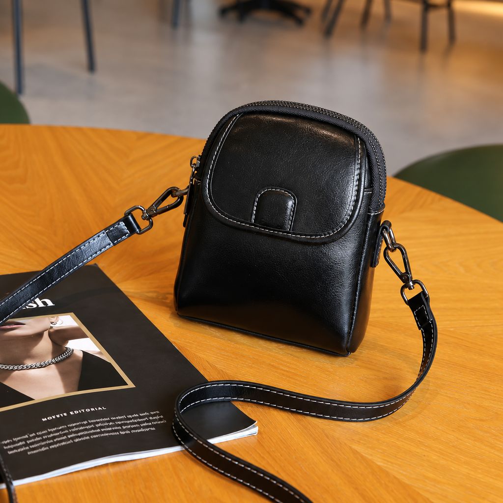 MIRA LEATHER MINI CROSSBODY BAG