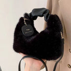 ELISE PLUSH SHOULDER BAG