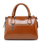 CELIA PREMIUM COWHIDE LEATHER BOSTON BAG
