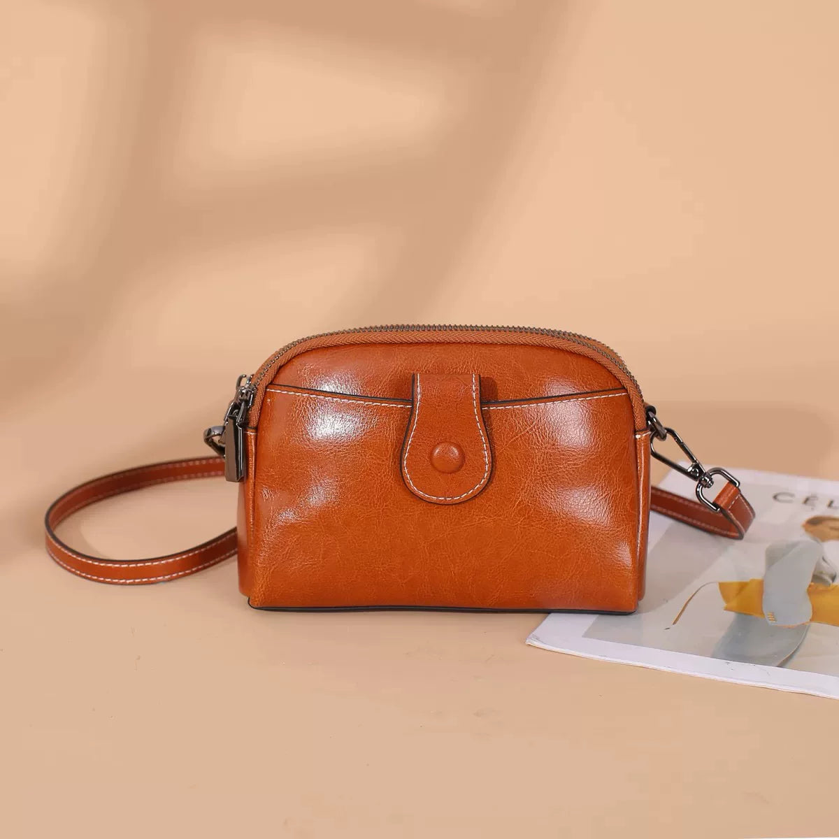 MILA LEATHER MINI SHOULDER BAG