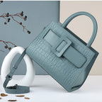 SAVANNAH GENUINE COWHIDE LEATHER TOTE BAG
