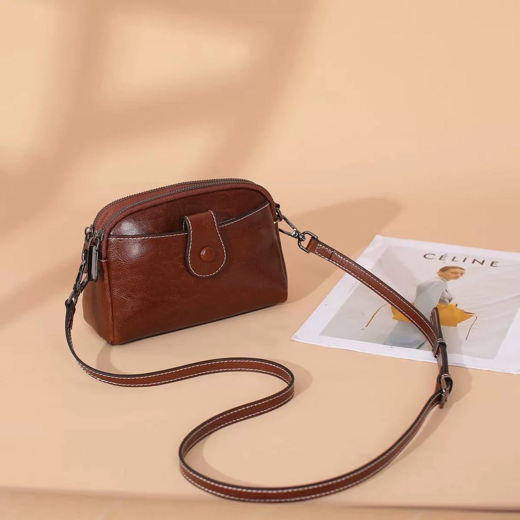 MILA LEATHER MINI SHOULDER BAG