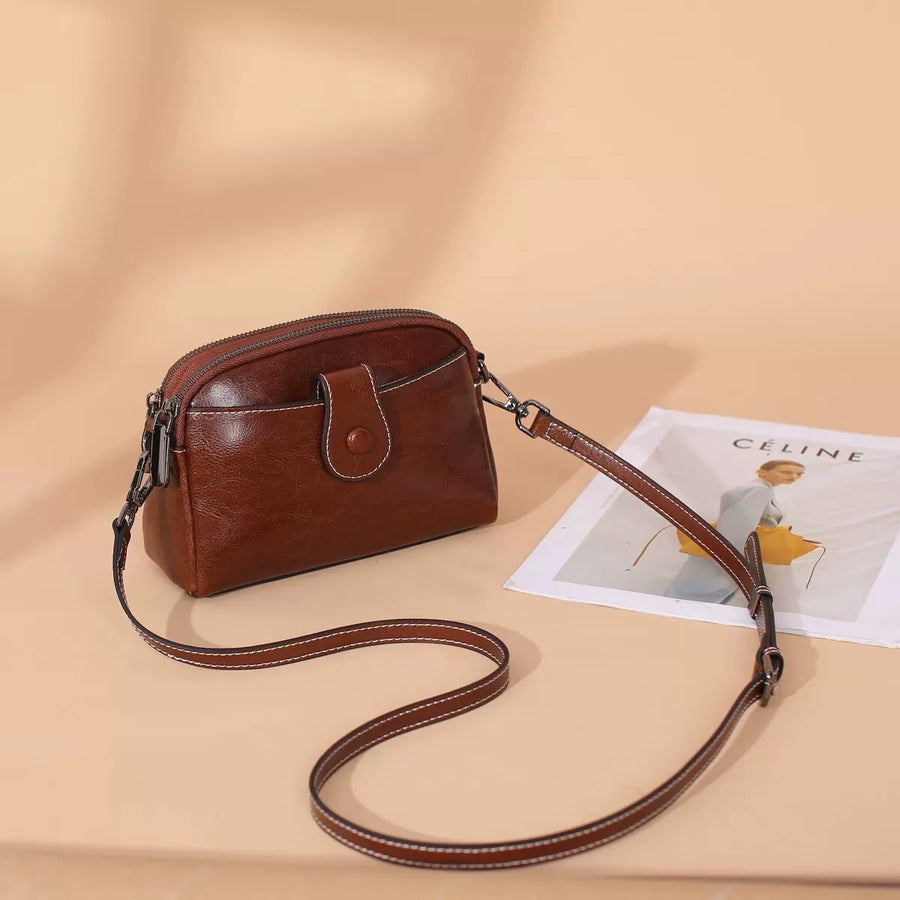 MILA LEATHER MINI SHOULDER BAG