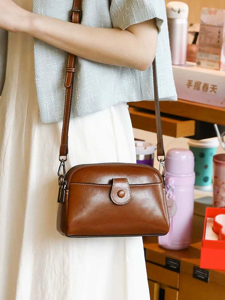MILA LEATHER MINI SHOULDER BAG