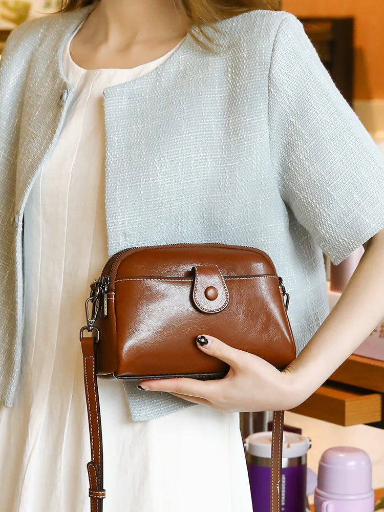 MILA LEATHER MINI SHOULDER BAG