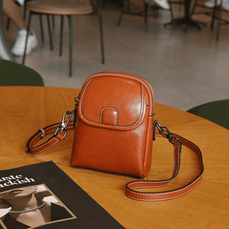 MIRA LEATHER MINI CROSSBODY BAG