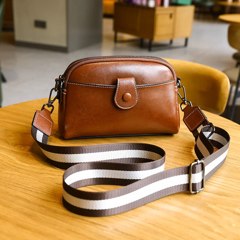 MILA LEATHER MINI SHOULDER BAG