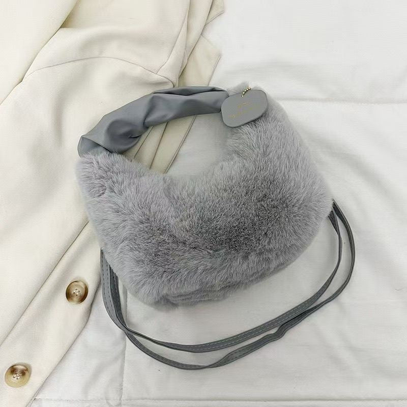 ELISE PLUSH SHOULDER BAG