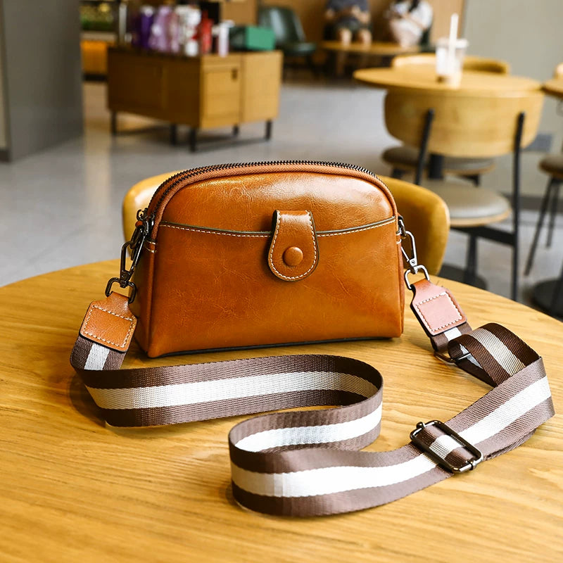 MILA LEATHER MINI SHOULDER BAG