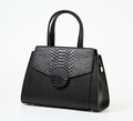 MARGOT CROCODILE-EMBOSSED LEATHER SATCHEL