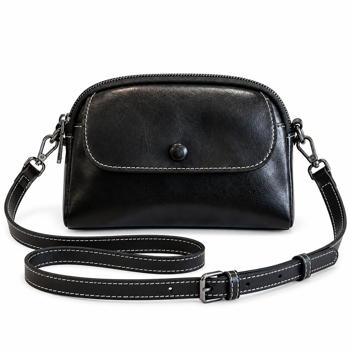 LIVIA MINI LEATHER CROSSBODY BAG