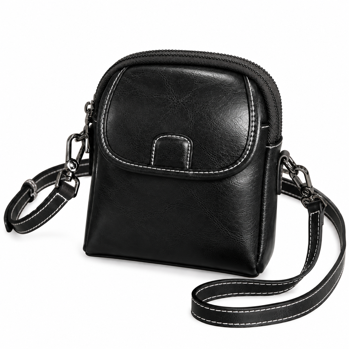 MIRA LEATHER MINI CROSSBODY BAG