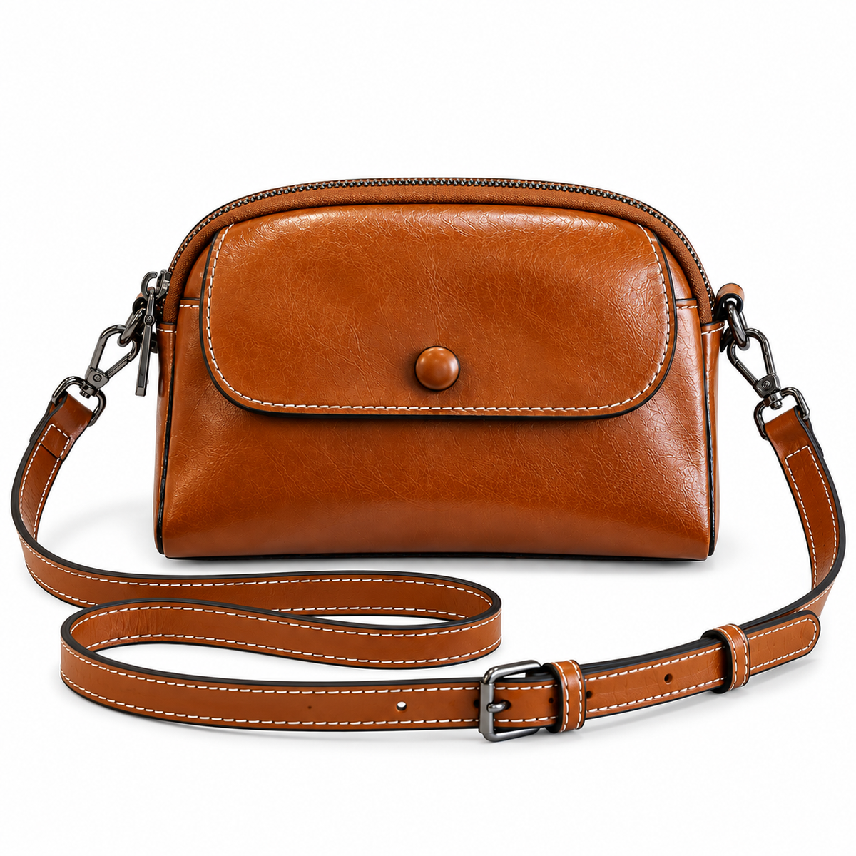 LIVIA MINI LEATHER CROSSBODY BAG
