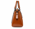 CELIA PREMIUM COWHIDE LEATHER BOSTON BAG