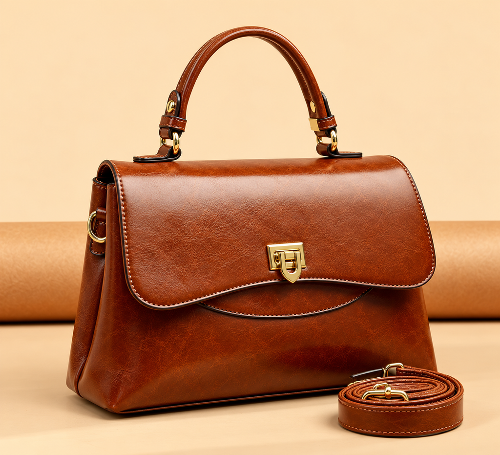 VIVIENNE CLASSIC LEATHER HANDBAG